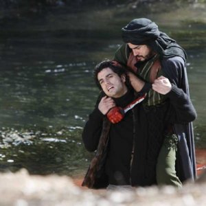 Antonio Cupo in una scena di un film, Smile, del 2009