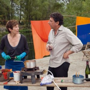 Jane Birkin e Sergio Castellitto in un'immagine del film Questione di punti di vista di Jacques Rivette