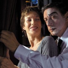 Jane Birkin e Sergio Castellitto sul set del film Questione di punti di vista