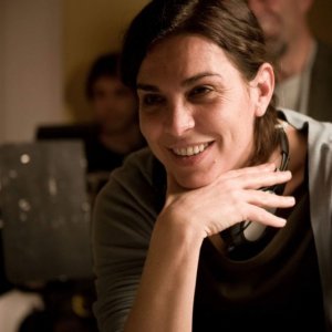 La regista Francesca Comencini sul set del film Lo spazio bianco