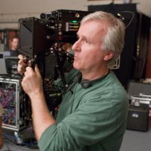 Una immagine di James Cameron sul set del suo Avatar