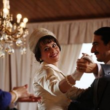 Claudia Pandolfi e Sergio Rubini in una scena del film Cosmonauta