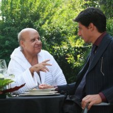 Luis Molteni ed Emilio Solfrizzi in una scena del film Piede di Dio