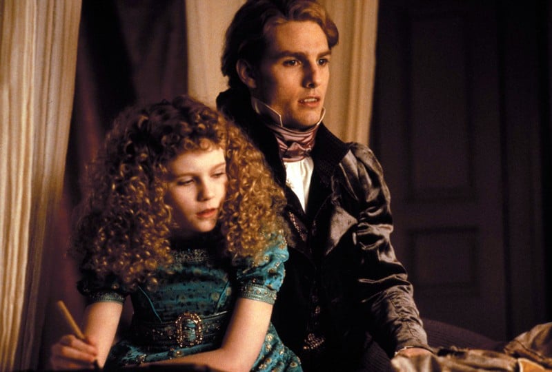 Tom Cruise e Kirsten Dunst in una scena di Intervista col vampiro