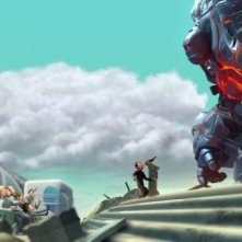 Una scena del film d'animazione Astro Boy