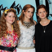 Jessie Cave, Emma Watson e Bonnie Wright, a Londra, per la premiere del film Harry Potter e il Principe Mezzosangue