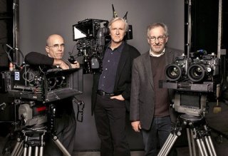 Jeffrey Katzenberg, James Cameron e Steven Spielberg, tre dei maggiori fautori del cinema 3d