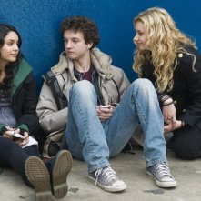 Vanessa Hudgens, Gaelan Connell e Aly Michalka in una scena del film High School Band