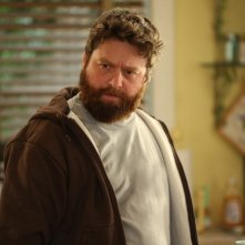 Zach Galifianakis in una scena della nuova serie HBO Bored to Death