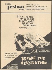 La locandina di Prima della rivoluzione