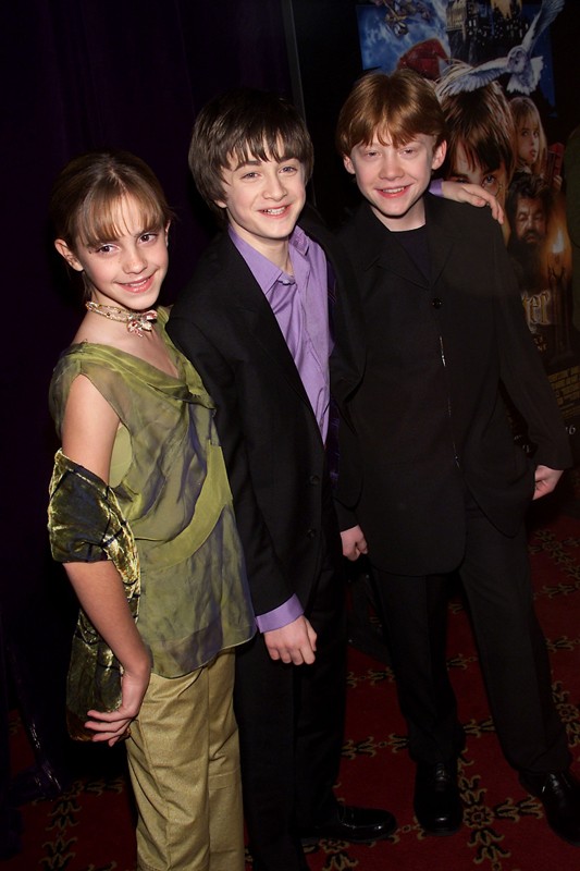 Emma Watson Daniel Radcliffe E Rupert Grint Alla Premiere New Yorkese Del Film Harry Potter E La Pietra Filosofale 129097