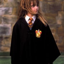 Emma Watson è Hermione Granger in una scena del film Harry Potter e la Pietra Filosofale