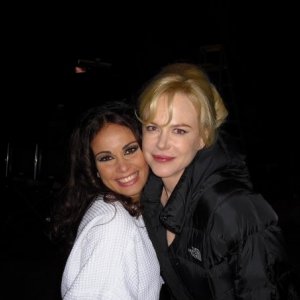 Jennifer Iacono sul set di Nine con Nicole Kidman