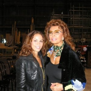 Jennifer Iacono sul set di Nine con Sophia Loren