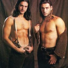 Rossano Rubicondi insieme a suo fratello sulla rivista gay 'Adam' negli anni '90