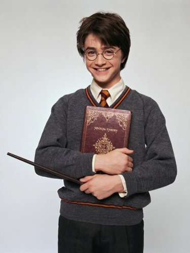 Una foto promo piccolo Harry Potter (Daniel Radcliffe)per il film Harry Potter e la Pietra Filosofale