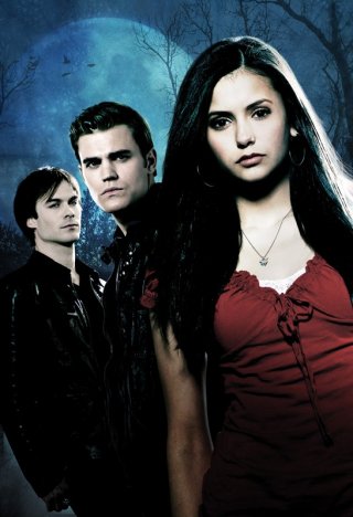Il trio Protagonista in una foto promozionale della serie tv The Vampire Diaries