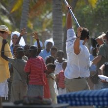 Una foto dal set della fiction Un coccodrillo per amico