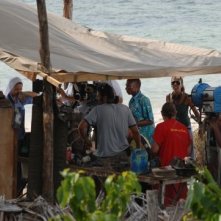 Una foto dal set di Un coccodrillo per amico