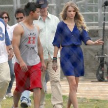 Taylor Lautner e Taylor Swift sul set di Valentine's Day