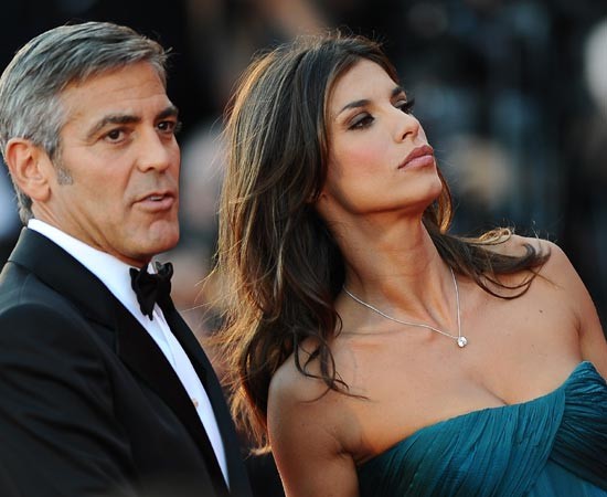 Venezia 2009 George Clooney Con Elisabetta Canalis Sul Red Carpet 129827