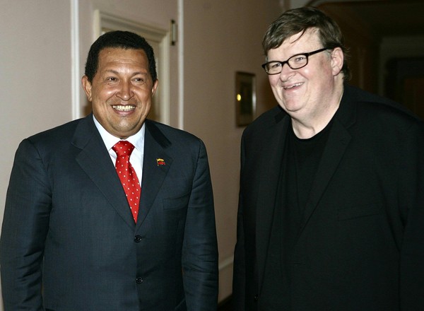 Venezia 2009 Michael Moore Incontra Hugo Chavez 129869