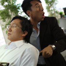 Masi Oka e James Kyson Lee in una scena della premiere della stagione 4 di Heroes