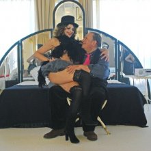 Caterina Varzi In Braccio A Tinto Brass In Una Immagine Di Hotel Courbet 130107