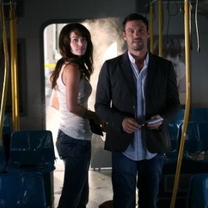 Erica Durance e Brian Austin Green nell'episodio Savior di Smallville