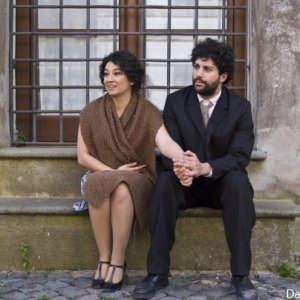 Ilaria Antoniani sul set di Giovinezza, di Umberto Francia