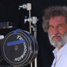Il regista Renzo Martinelli sul set del film Barbarossa