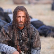 Raz Degan in una scena del film Barbarossa diretto da Renzo Martinelli