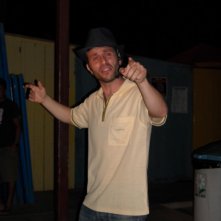 Vincenzo Palazzo nel corso di una performance di cabaret