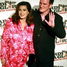 Edwige Fenech e Quentin Tarantino alla premiere romana di Bastardi senza gloria