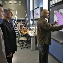 Sean Murray, Mark Harmon e LL Cool J nell'episodio 'Legend: Part 1' della serie tv Navy NCIS