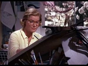 Barbara Bel Geddes in una immagine del film La donna che visse due volte ( 1958 )