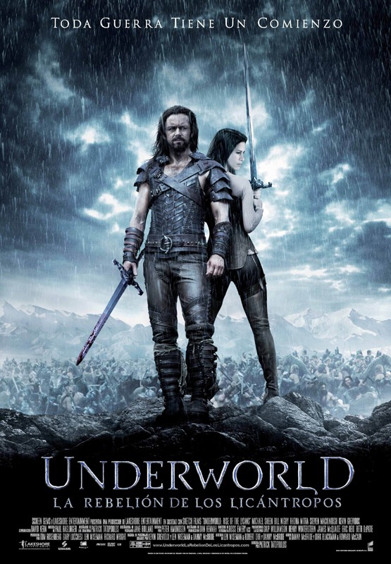 Il Poster Spagnolo Del Film Underworld Rise Of The Lycans 131903