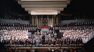 La celebre sequenza alla Albert Hall del film L'uomo che sapeva troppo ( 1956 )