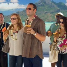 Jon Favreau, Malin Akerman, Vince Vaughn, Kristin Davis e Faizon Love nel film L'isola delle coppie (Couples Retreat, 2009)