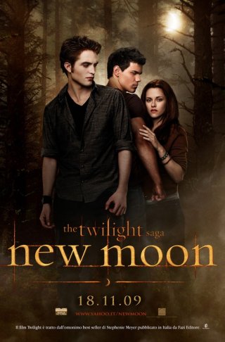 La locandina di The Twilight Saga: New Moon diffusa da Eagle Pictures con la nuova data d'uscita Italiana