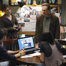 Anthony Carrigan, Heather Stephens, Christian Slater, Michelle Borth e Bob Stephenson nell'episodio Diamond Jane della serie The Forgotten