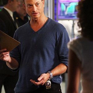 Gary Sinise in una scena dell'episodio Epilogue di CSI New York