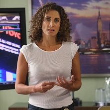 Melina Kanakaredes in una scena dell'episodio Epilogue di CSI New York