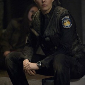 Alaina Kalanj in una scena delle premiere di Stargate Universe