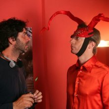 Il regista Luca Lucini e Filippo Nigro sul set del film Oggi Sposi