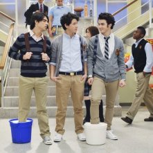 I Jonas Brothers nell'episodio Complete Repeat della serie Jonas