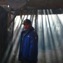 Tian Zhuangzhuang sul set di The Warrior and the Wolf