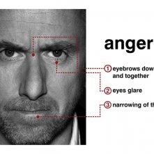 Tim Roth mostra il sentimento della 'rabbia' con l'espressione del viso per la serie Lie to Me