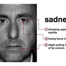 Tim Roth mostra il sentimento della 'tristezza' con l'espressione del viso per la serie Lie to Me