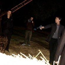 Giuseppe Milazzo Andreani durante le riprese di The Fall of Redemption